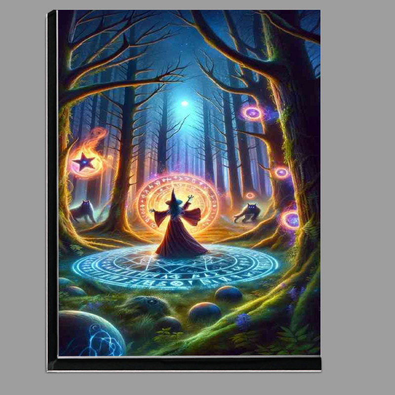 Buy Di-Bond : (Wise Witch casting a powerful spell in an enchanted forest)