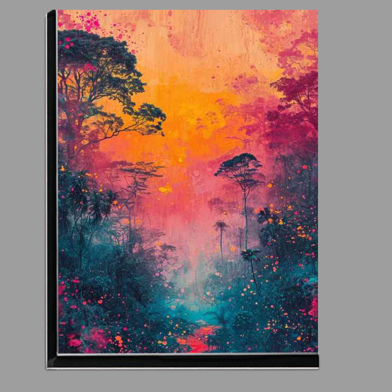 Buy Di-Bond : (Colorful painting of a glowing forest)