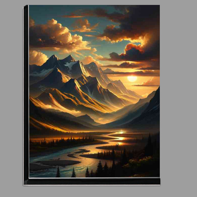 Buy Di-Bond : (Landscape during the golden hour)