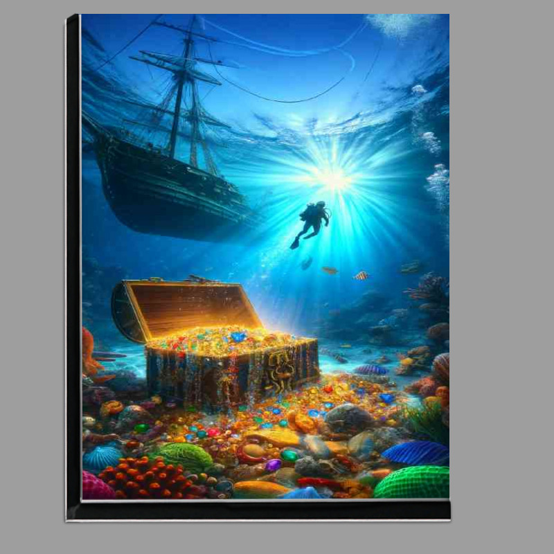 Buy Di-Bond : (Wnderwater scene where a diver discovers a treasure chest)