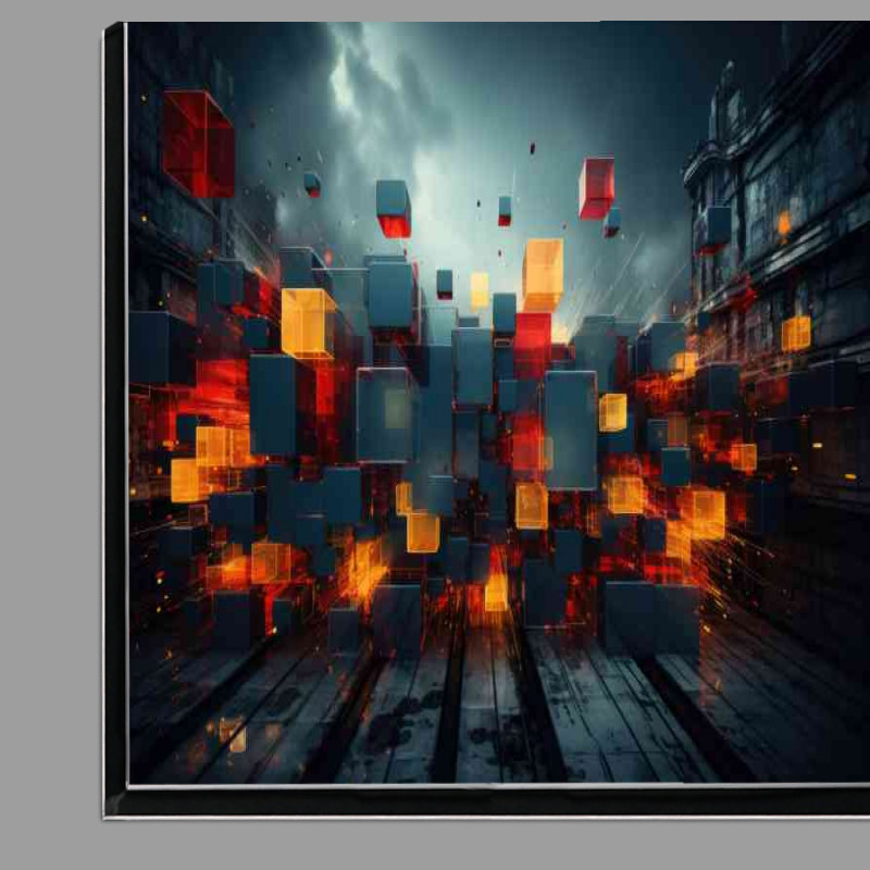 Buy Di-Bond : (All wall square shapes abstract)