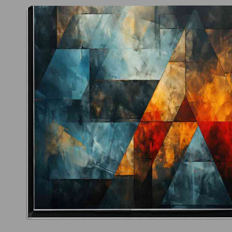 Buy Di-Bond : (Geometric cloudy style abstract)