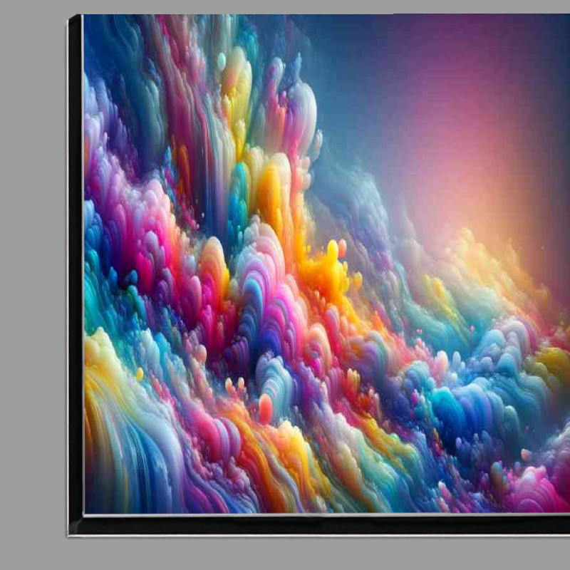 Buy Di-Bond : (Iridescent landscape splashes of vibrant colors)