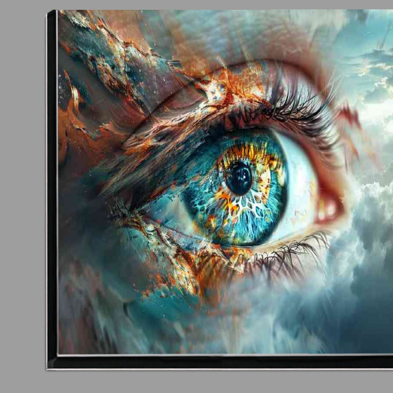 Buy Di-Bond : (A Eye in a dream state with colous surrounding it)