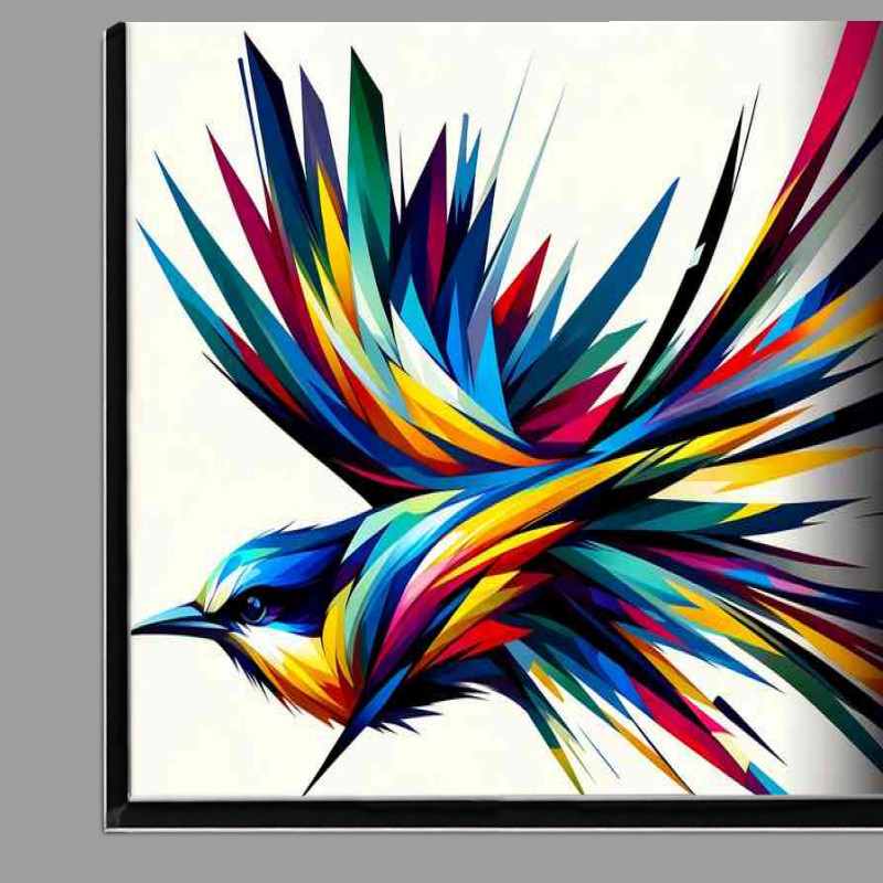 Buy Di-Bond : (Colorful and abstract rendition of a bird)