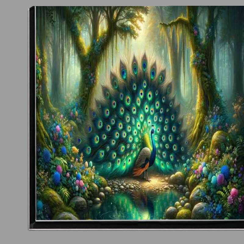 Buy Di-Bond : (Majestic Peacock in an enchanted forest)