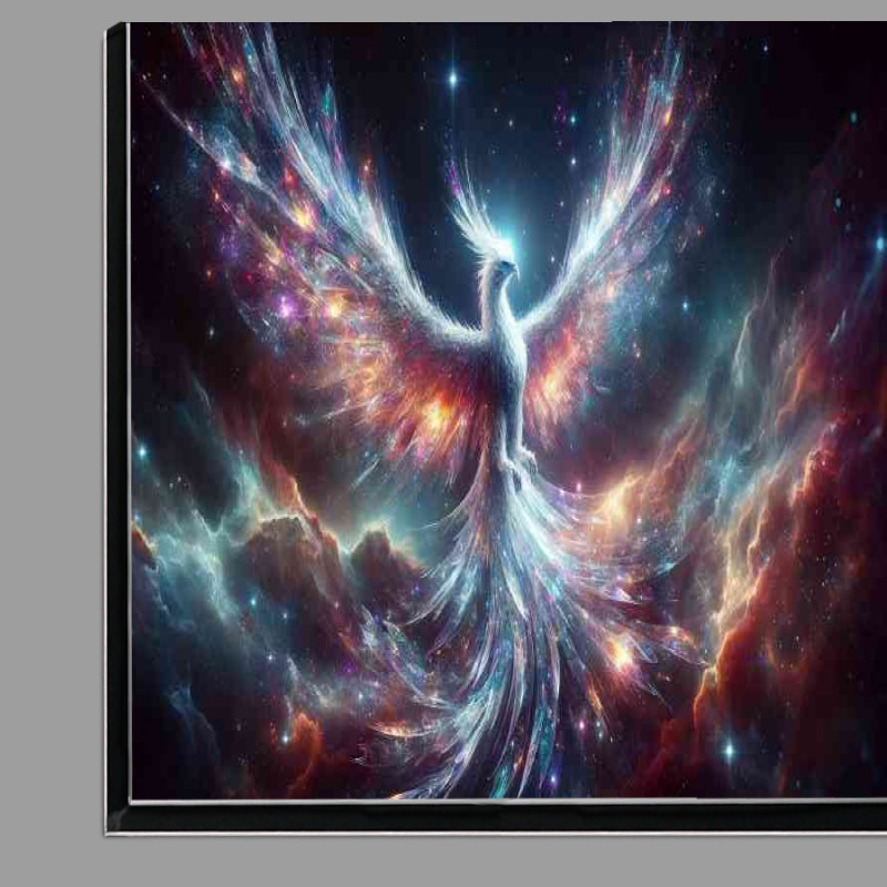 Buy Di-Bond : (Phoenix made of shimmering glass and light rising from a nebula cloud)