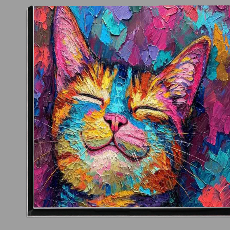 Buy Di-Bond : (Colourful cat with a smilly face)