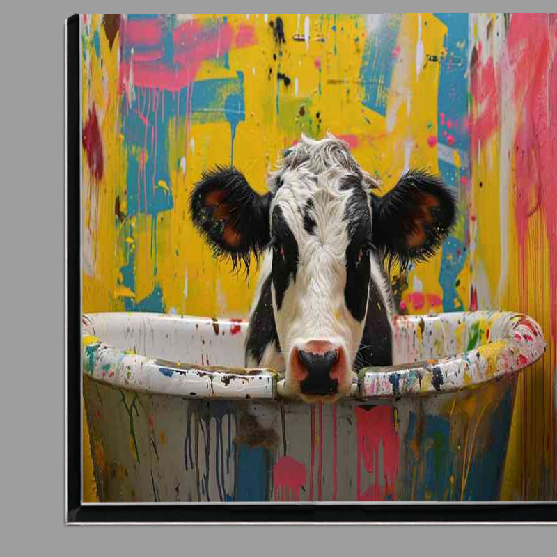 Buy Di-Bond : (Cow in a painted bath)