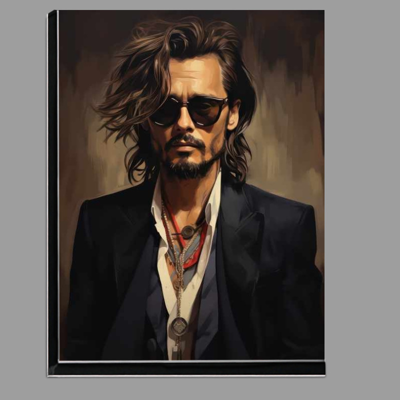 Buy Di-Bond : (Caricaturist of Johnny Depp with glasses)