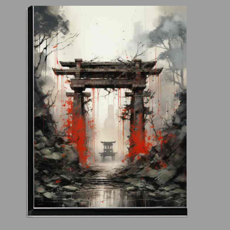 Buy Di-Bond : (Shinto Shades Torii Gate in Ink and Hue)