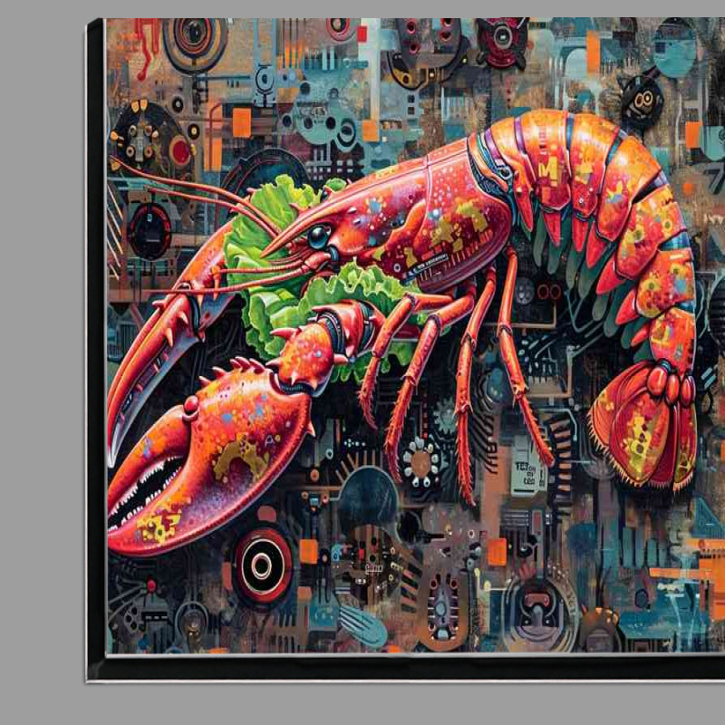 Buy Di-Bond : (Painting with Lobster and lettuce)