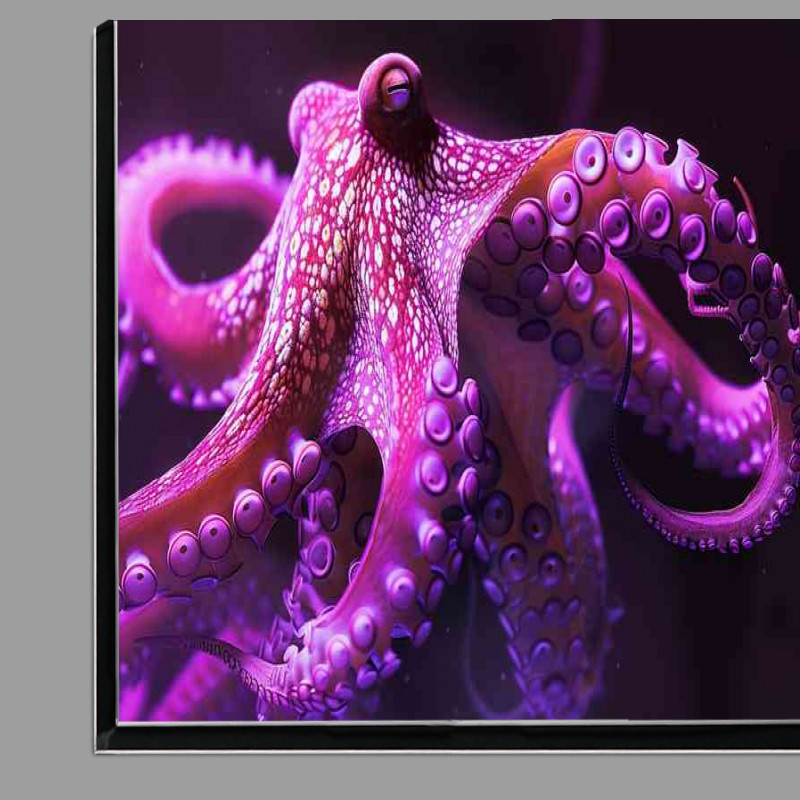 Buy Di-Bond : (Pink octopus in the darkness)