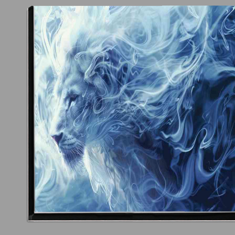 Buy Di-Bond : (Beautiful Lion with a blue aura)