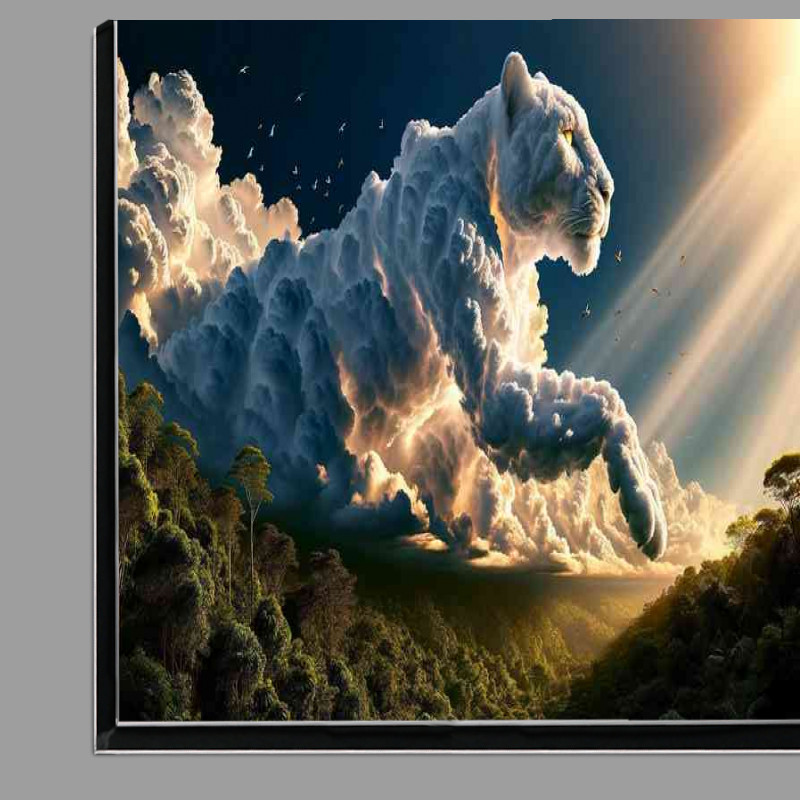 Buy Di-Bond : (Breathtaking scene where thick white clouds Tiger)