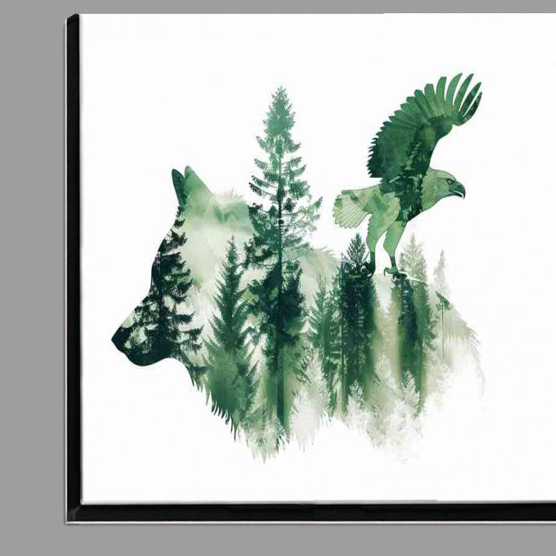 Buy Di-Bond : (Double exposure of a Wold and Eagle)