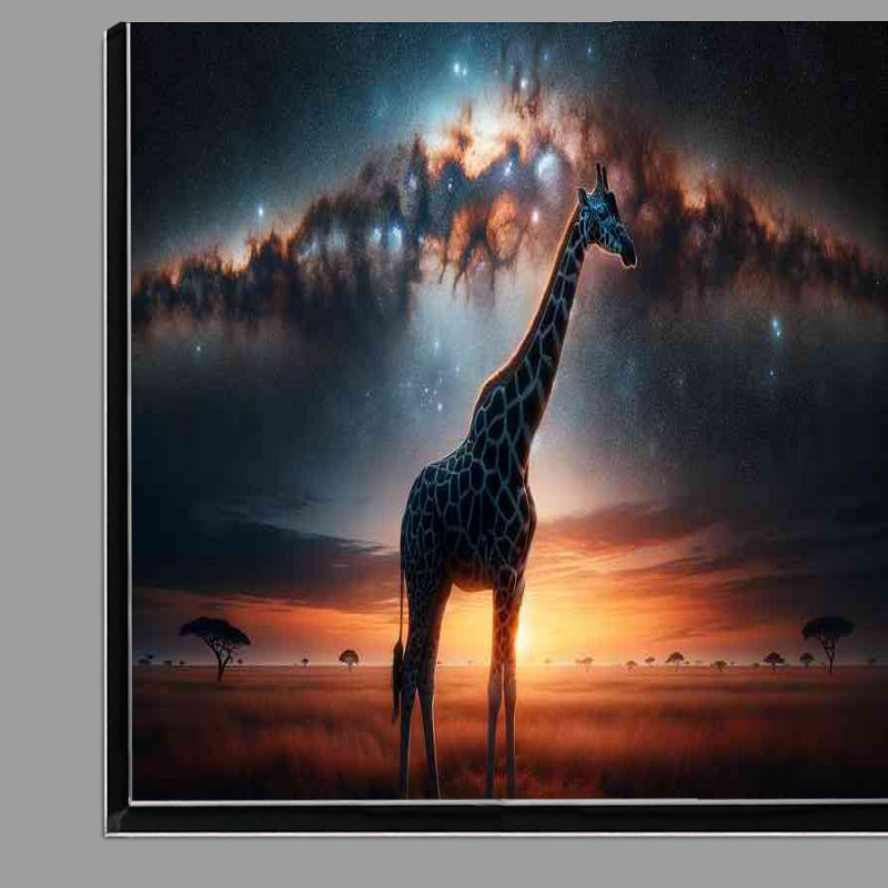 Buy Di-Bond : (Giraffe its spots a pattern of swirling galaxies)