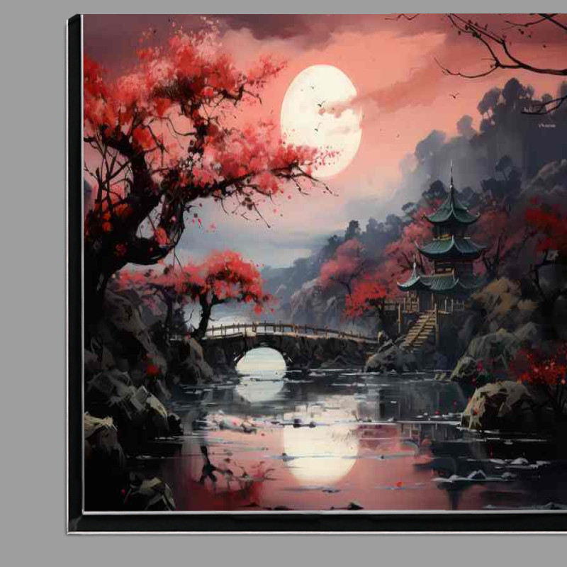 Buy Di-Bond : (Bridges to Beauty Where Cherry Meets Lake)