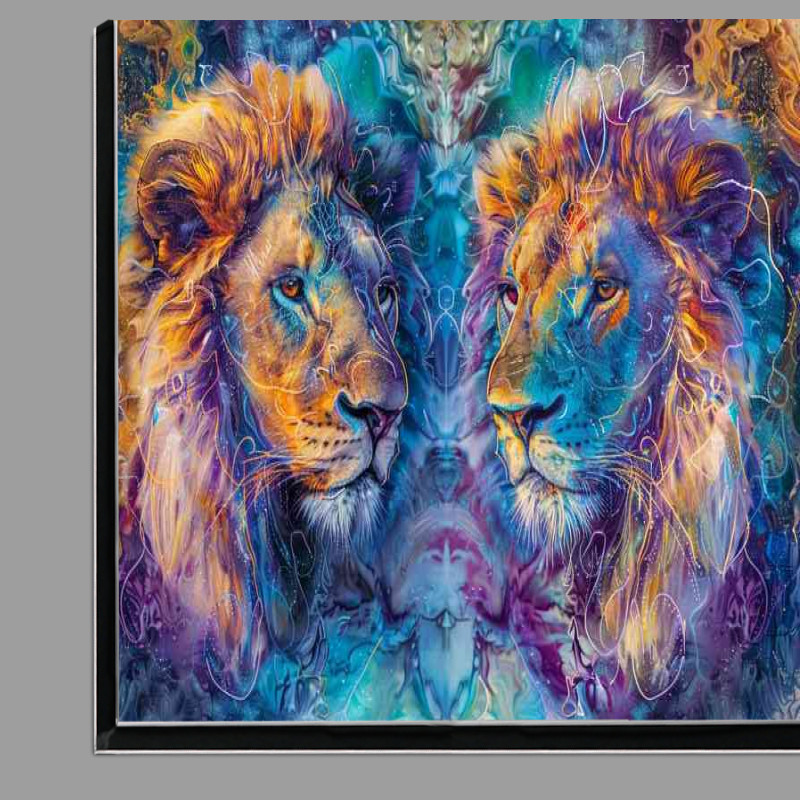 Buy Di-Bond : (Lions cosmic art mystical)