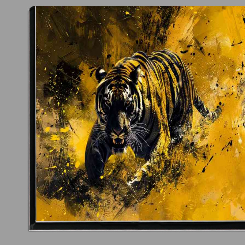 Buy Di-Bond : (The Tiger runs in a dark and yellow with Splash art)