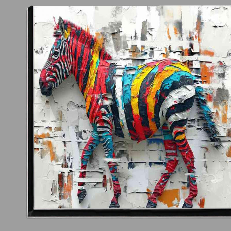 Buy Di-Bond : (The colourful painted Zebra)