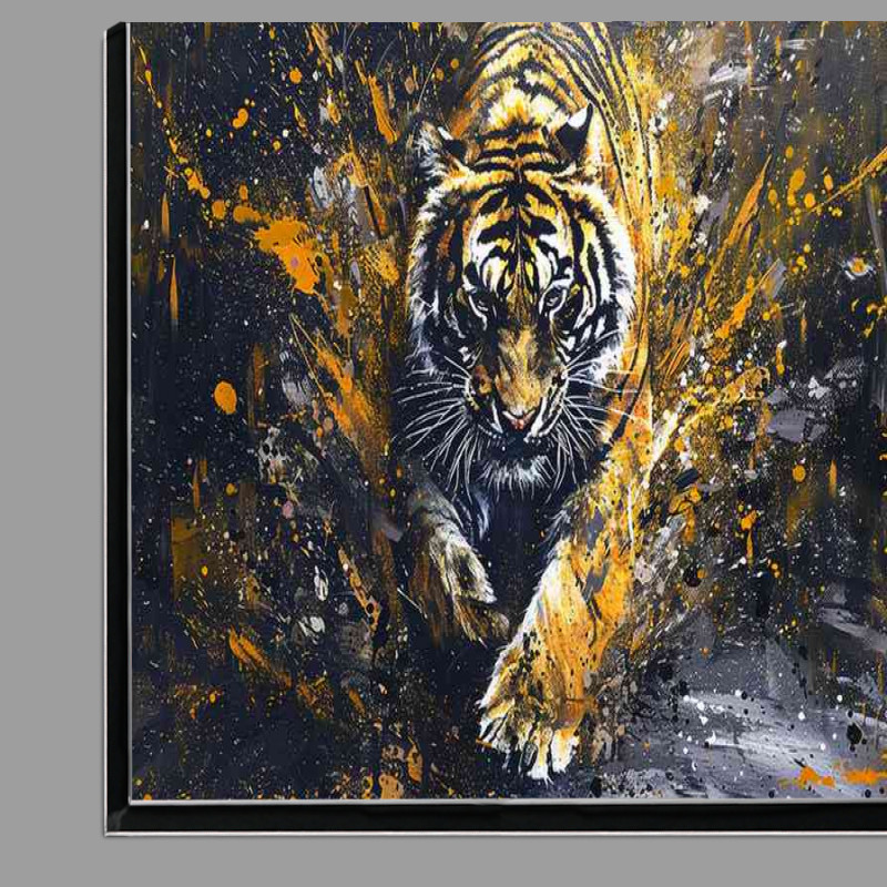 Buy Di-Bond : (Tiger running on the road painting)