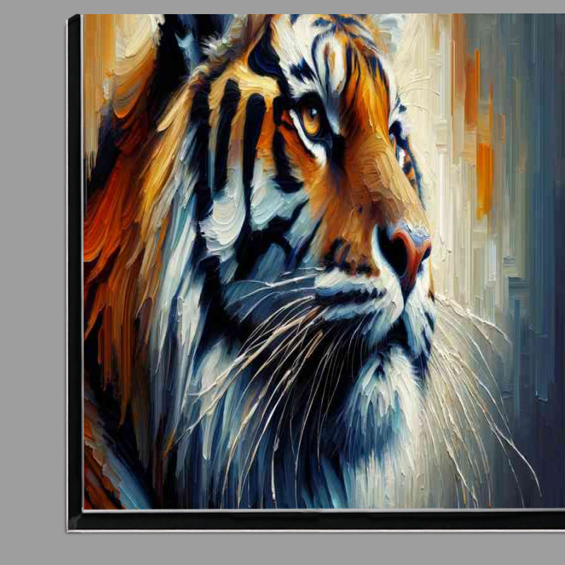 Buy Di-Bond : (Tiger s face using a heavy palette knife technique)