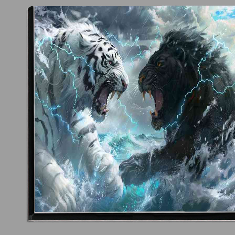 Buy Di-Bond : (White Tiger and black Lion Lightning)