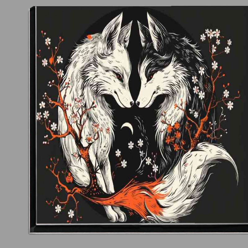 Buy Di-Bond : (Yin yang symbol made of two foxes)