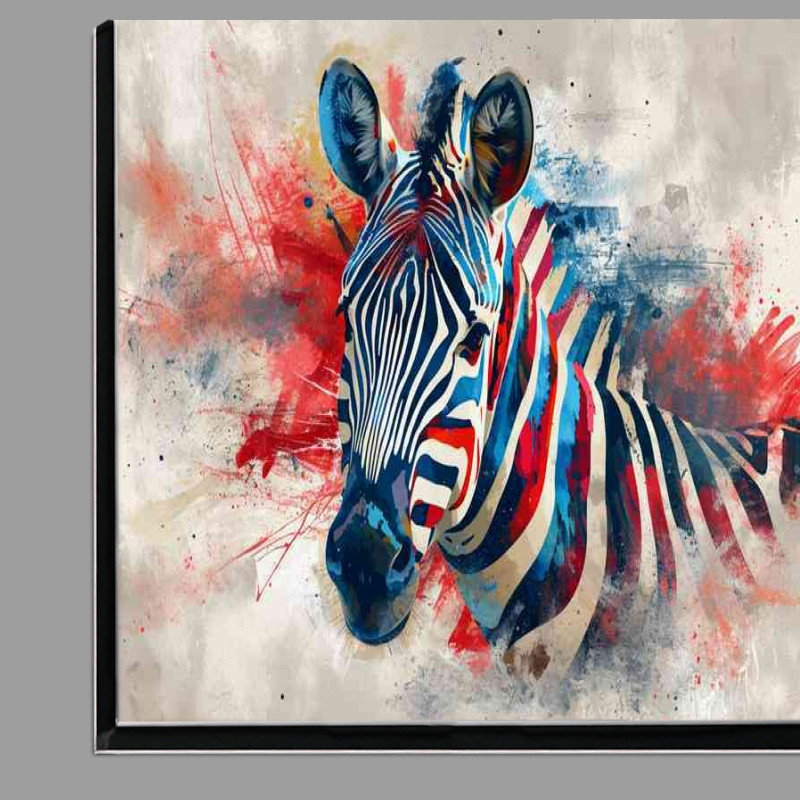 Buy Di-Bond : (Zebra with red splashes art)