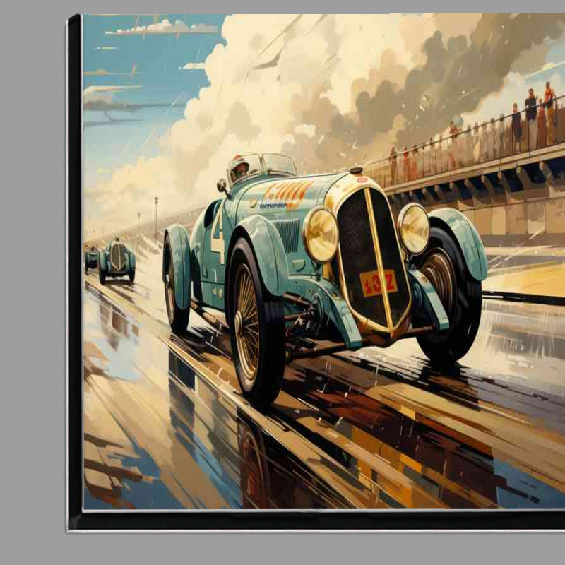 Buy Di-Bond : (A vintage race car on a race track classic)