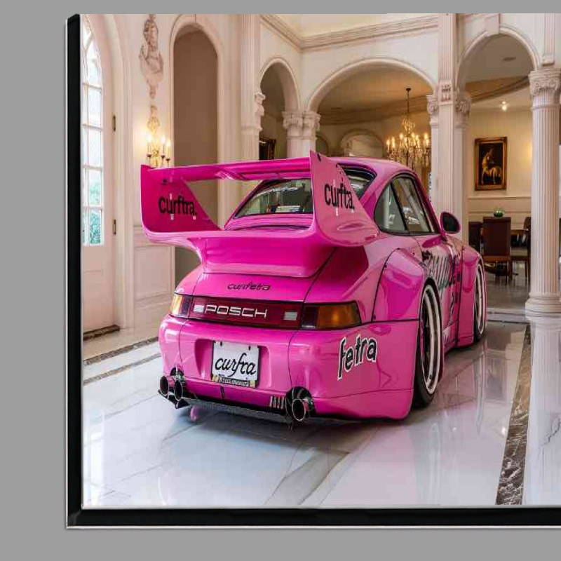 Buy Di-Bond : (Backside of an all pink widebody Porsche)