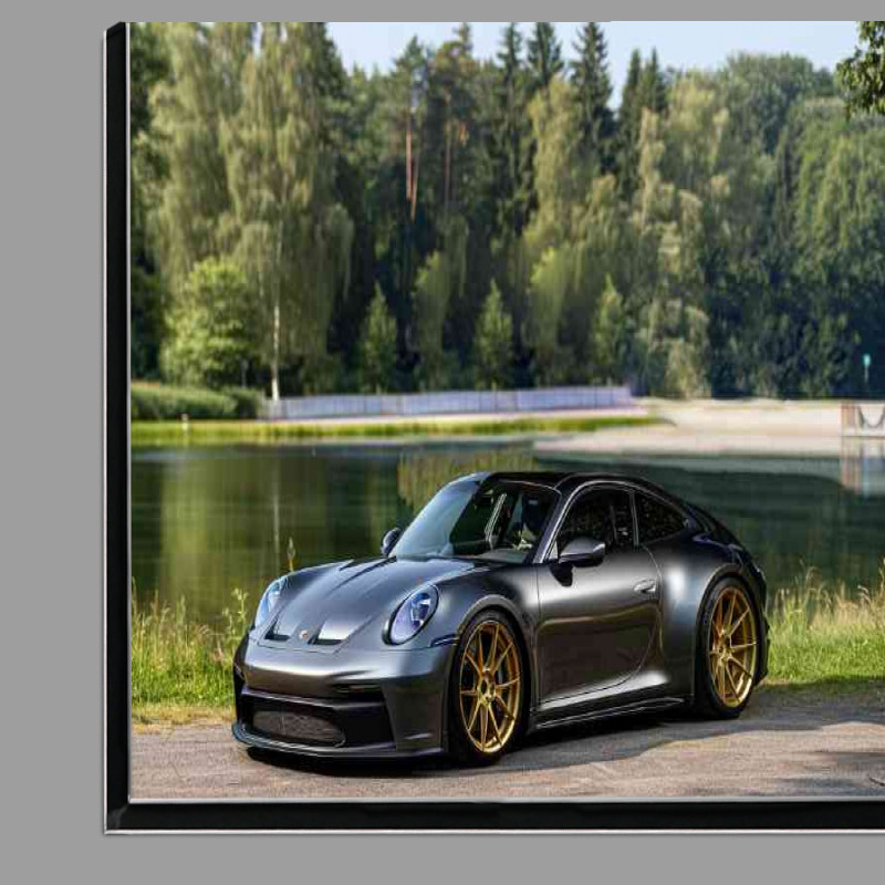 Buy Di-Bond : (Black and grey widebody Porsche with a gloss finish)