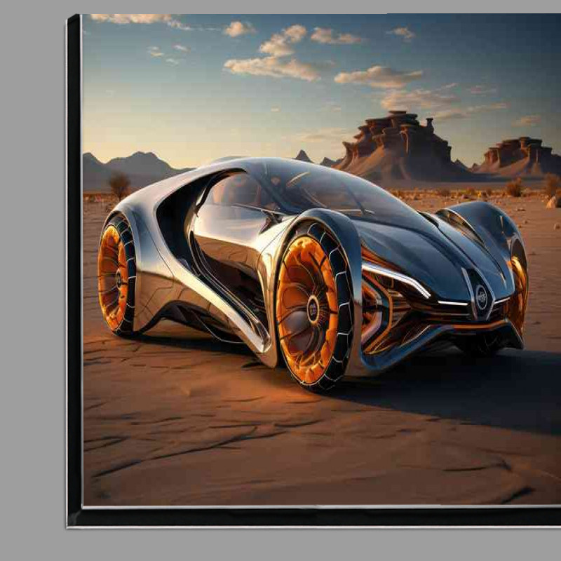 Buy Di-Bond : (Exotic sports car in the desert in silver)