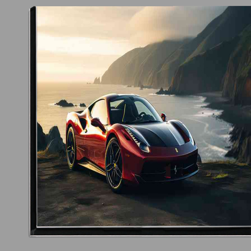 Buy Di-Bond : (Ferrari 458 spider in red by the mountains)