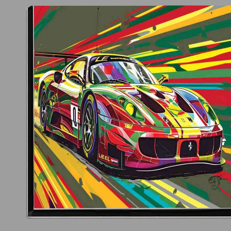 Buy Di-Bond : (Ferrari Le Mans race car in the style of pop art)