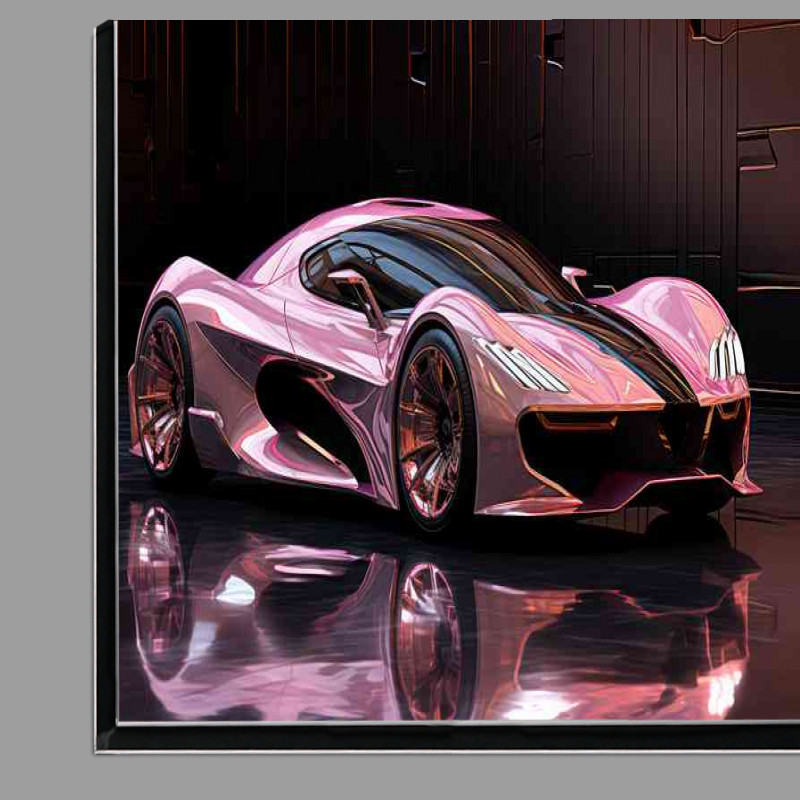 Buy Di-Bond : (Futuristic car in pink)