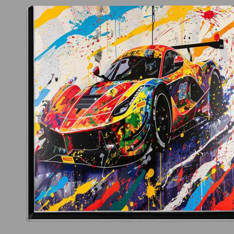 Buy Di-Bond : (Graffiti painting of the La Ferrari)