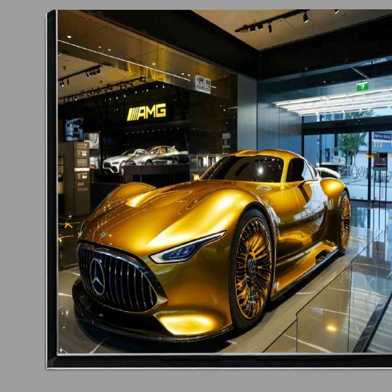 Buy Di-Bond : (Mercedes Style Golden AMG futuristic)