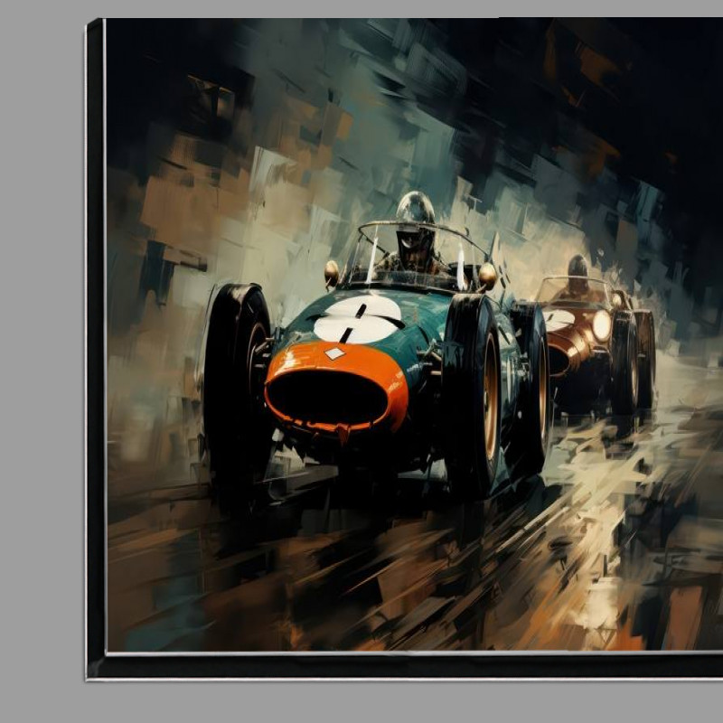 Buy Di-Bond : (Painted style old school racing cars racing)