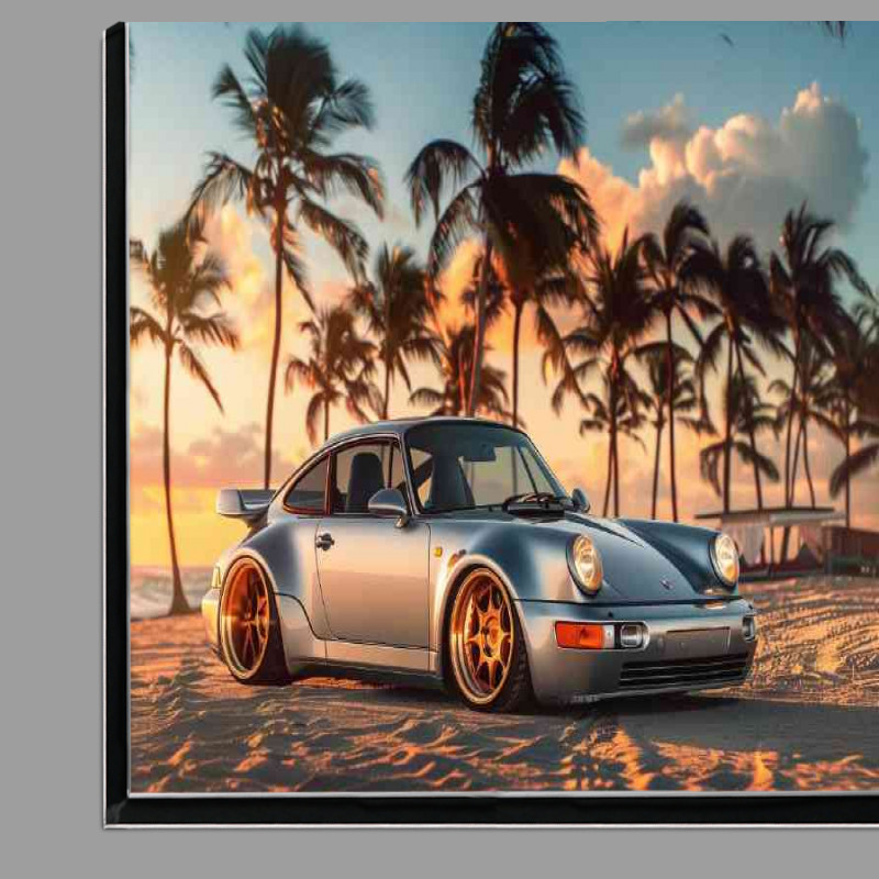 Buy Di-Bond : (Porsche 964 widebody parked on the sand)