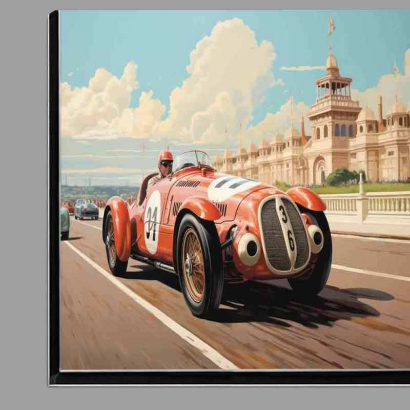 Buy Di-Bond : (Vintage race car on a race track classic balance)