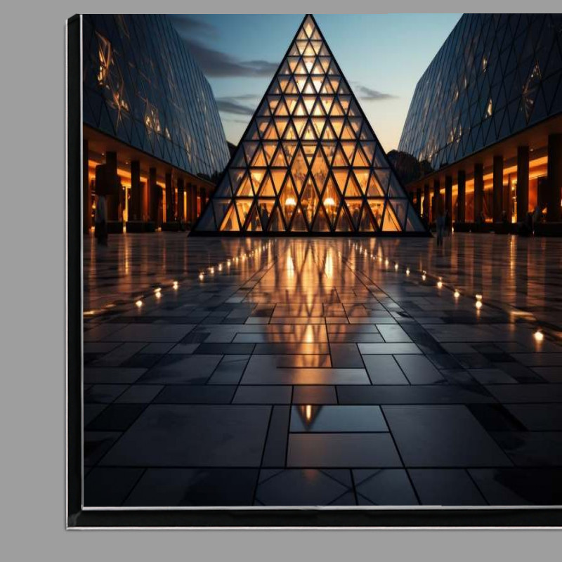 Buy Di-Bond : (Louvre Museum at dusk)