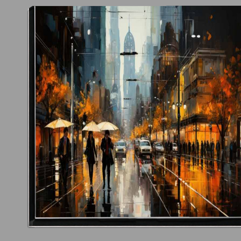 Buy Di-Bond : (Painting of New York City streets)