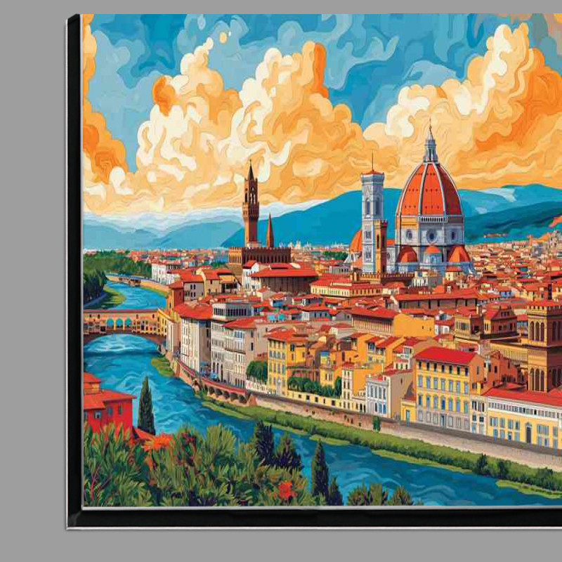 Buy Di-Bond : (Beautiful painting style of Florance the city)