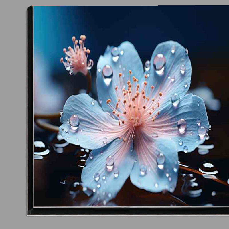 Buy Di-Bond : (Pink flower with water drops)