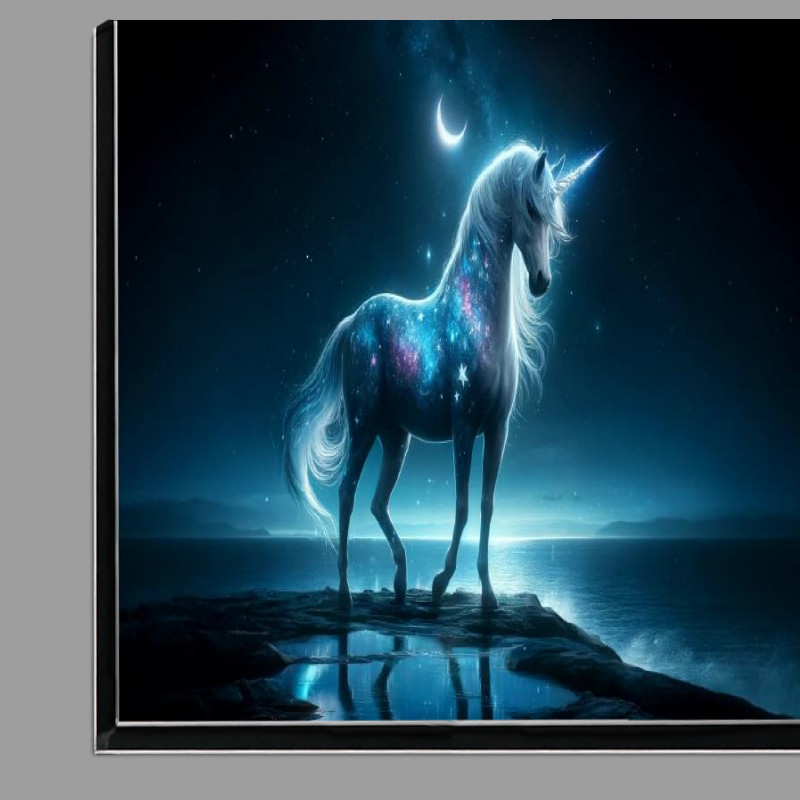 Buy Di-Bond : (Celestial Unicorn shimmering with starry blue and silver)