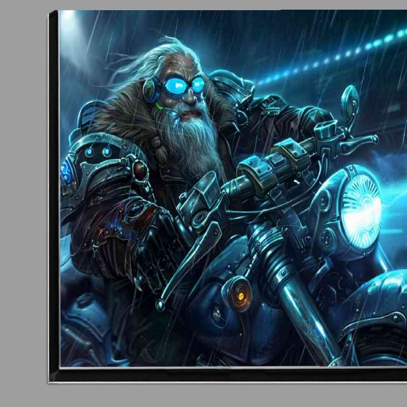 Buy Di-Bond : (Gnome riding his motorcycle in the rain)