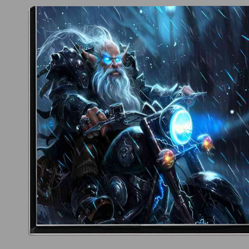 Buy Di-Bond : (Gnome with white beard on a bike)