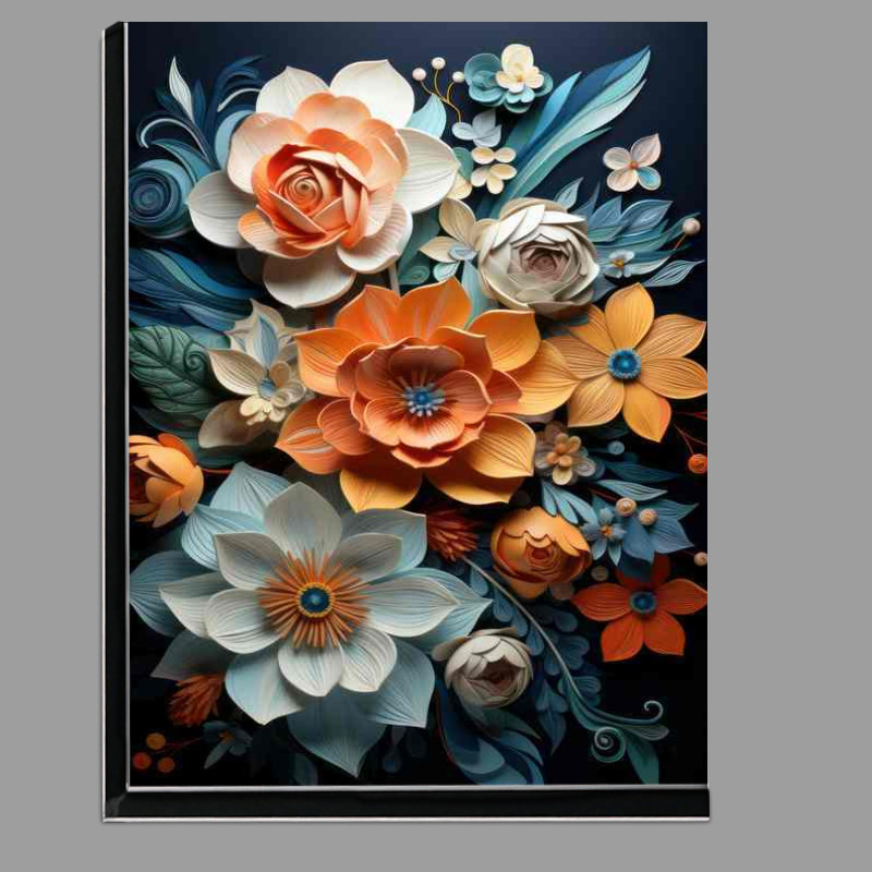 Buy Di-Bond : (Blooming Impressions Abstract Floral Art)